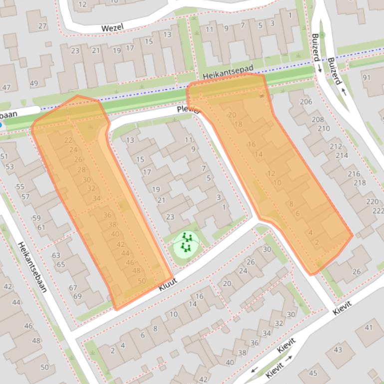 Kaart van postcodegebied 5508MT.