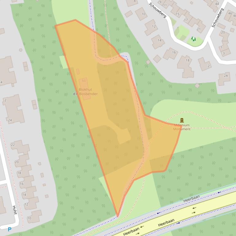 Kaart van postcodegebied 5508NC.