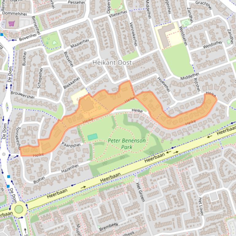 Kaart van postcodegebied 5508PA.