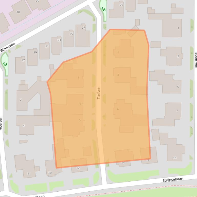 Kaart van postcodegebied 5508RL.
