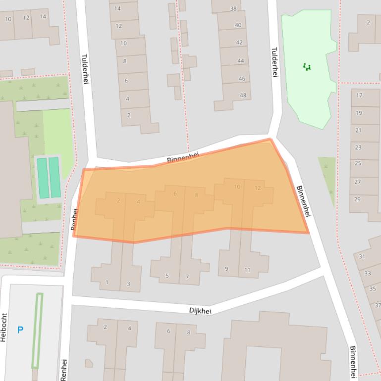 Kaart van postcodegebied 5508TH.