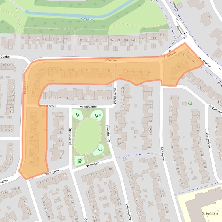 Kaart van postcodegebied 5508VB.