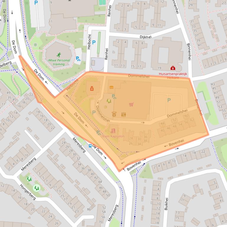 Kaart van postcodegebied 5508VG.