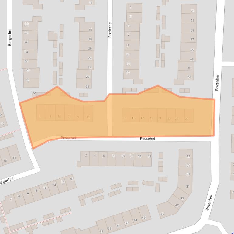 Kaart van postcodegebied 5508VH.