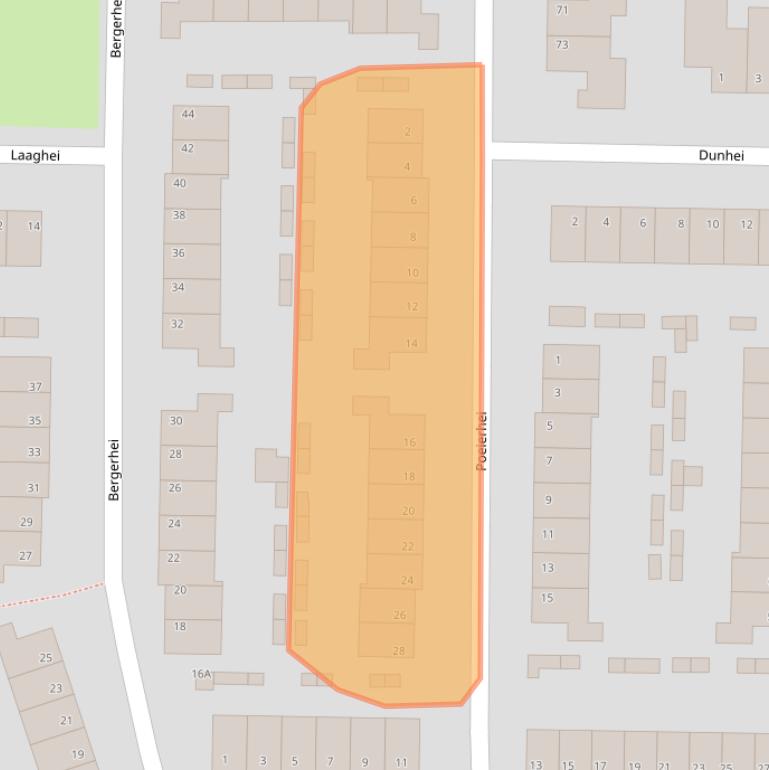 Kaart van postcodegebied 5508VL.