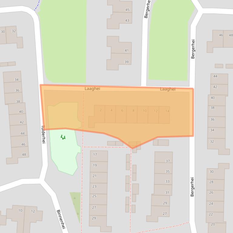 Kaart van postcodegebied 5508VP.