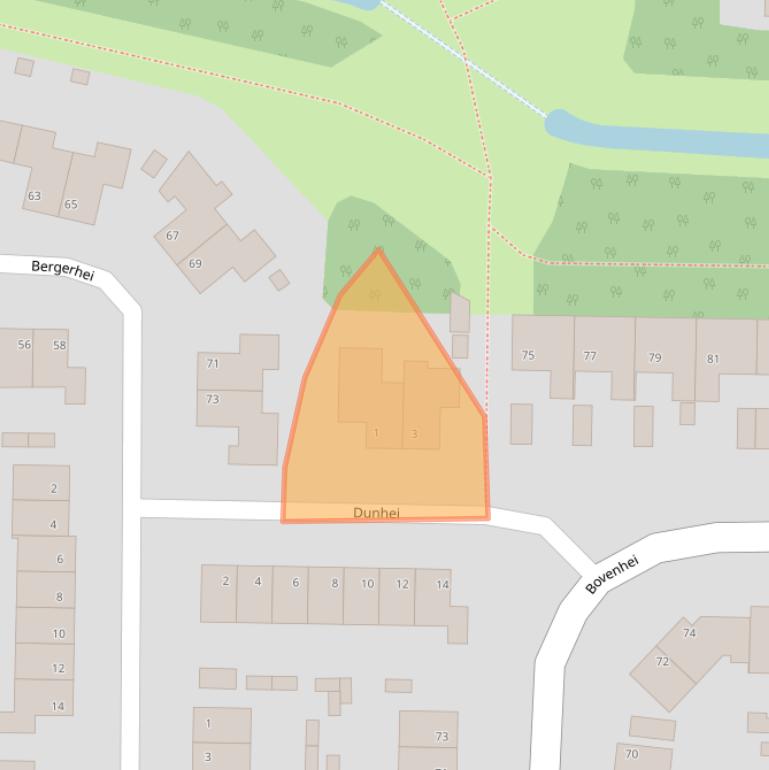 Kaart van postcodegebied 5508VR.