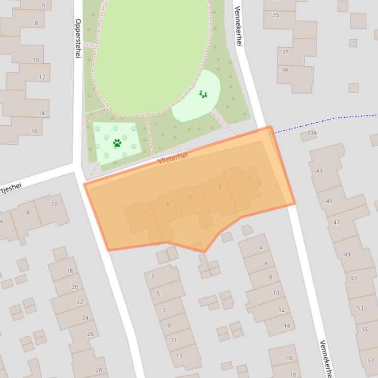 Kaart van postcodegebied 5508WH.