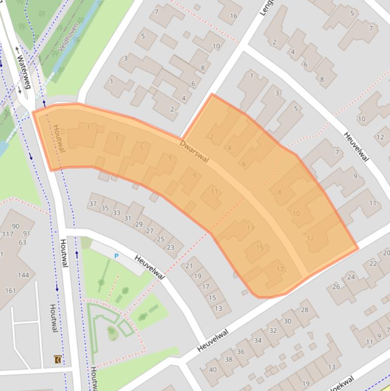 Kaart van postcodegebied 5509KH.