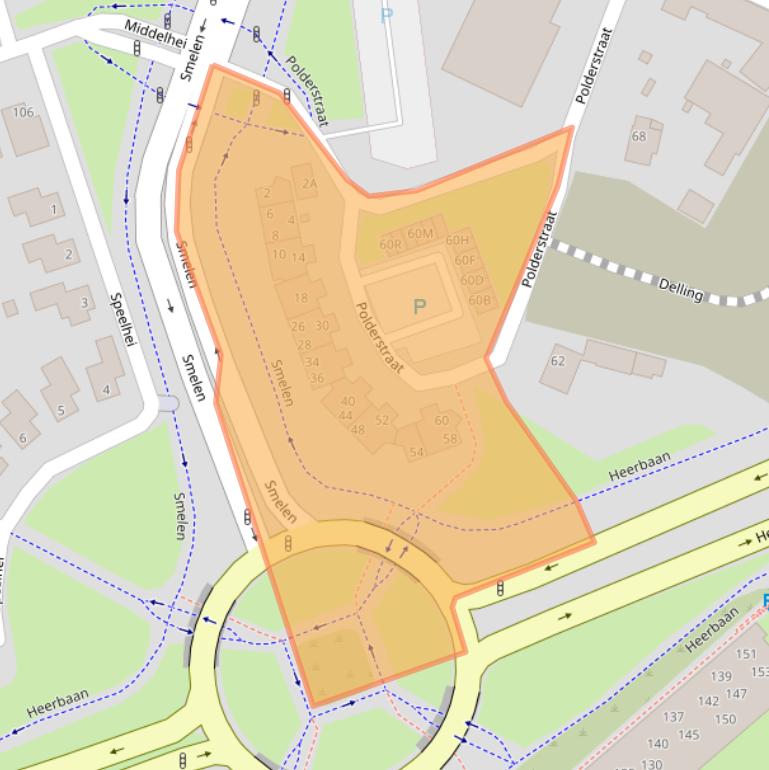 Kaart van postcodegebied 5509LC.