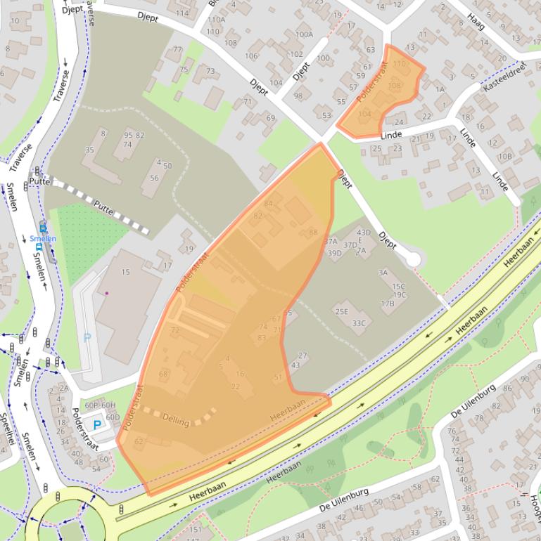 Kaart van postcodegebied 5509LE.