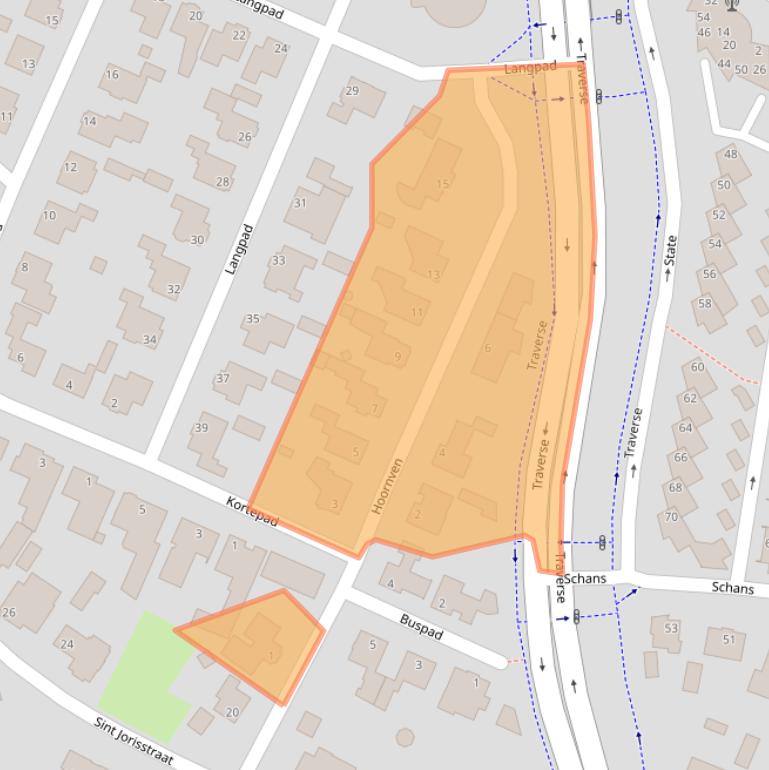 Kaart van postcodegebied 5509LL.