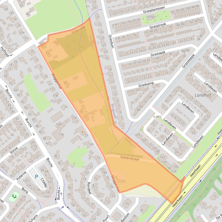 Kaart van postcodegebied 5509LP.