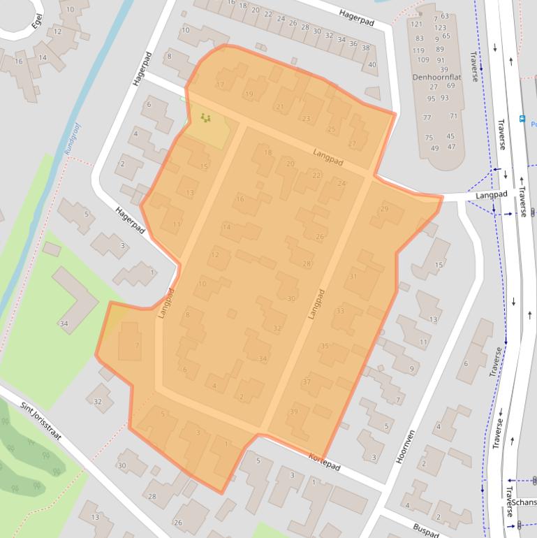 Kaart van postcodegebied 5509LV.