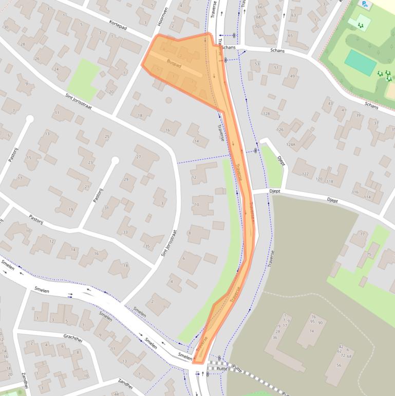 Kaart van postcodegebied 5509LW.