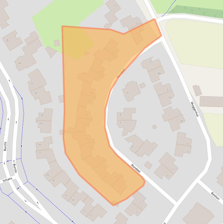 Kaart van postcodegebied 5509NK.