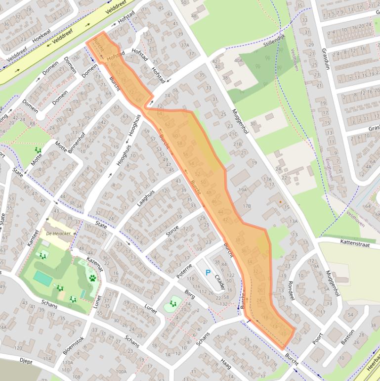 Kaart van postcodegebied 5509NP.