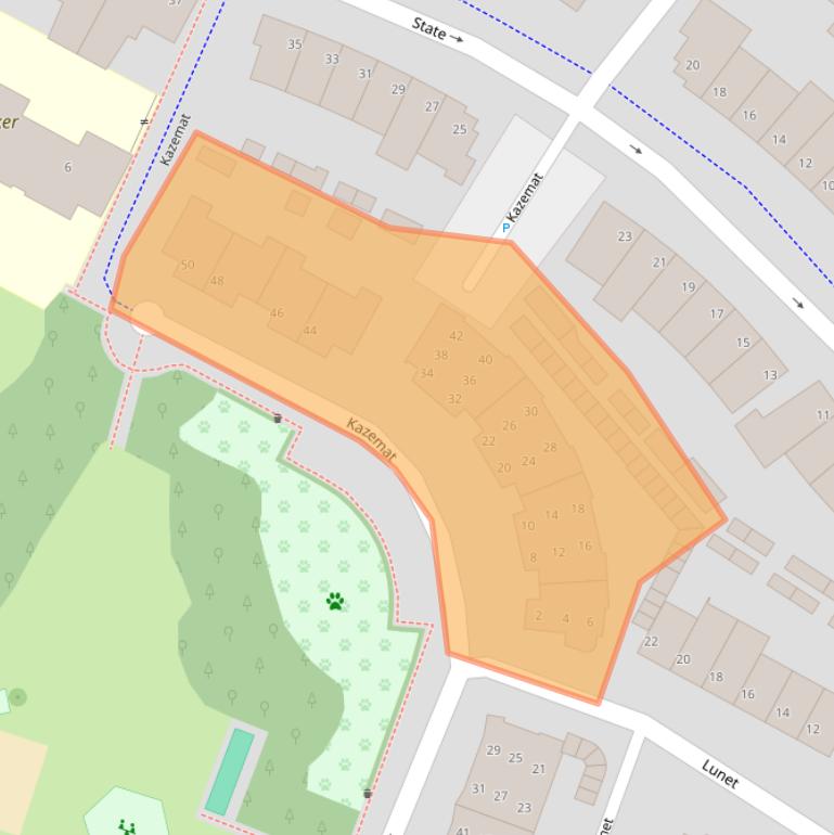 Kaart van postcodegebied 5509NW.