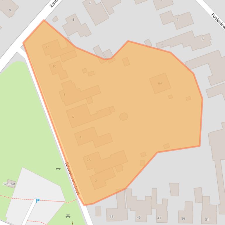 Kaart van postcodegebied 5511AB.