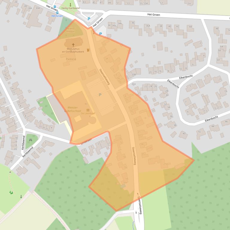 Kaart van postcodegebied 5511AG.