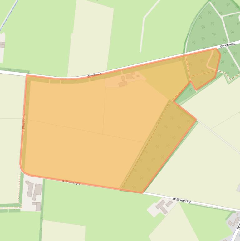 Kaart van postcodegebied 5511KK.