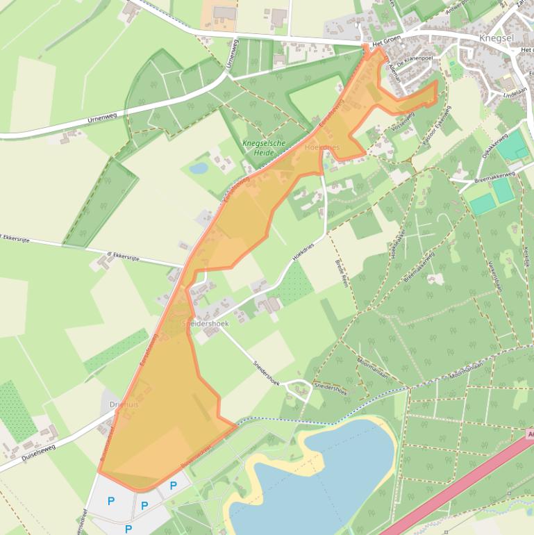 Kaart van postcodegebied 5511KL.