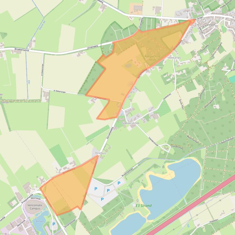 Kaart van postcodegebied 5511KM.