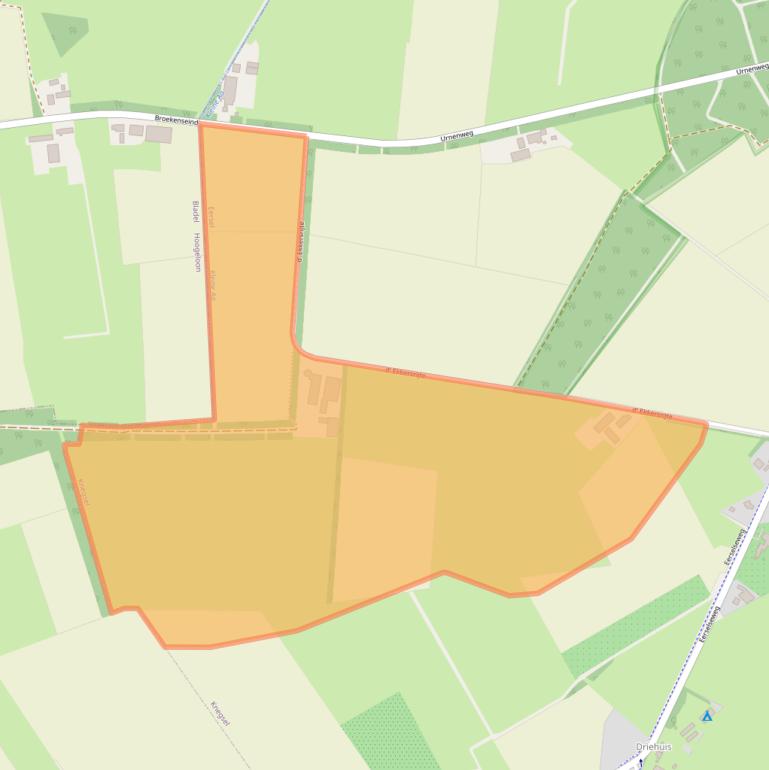 Kaart van postcodegebied 5511KN.