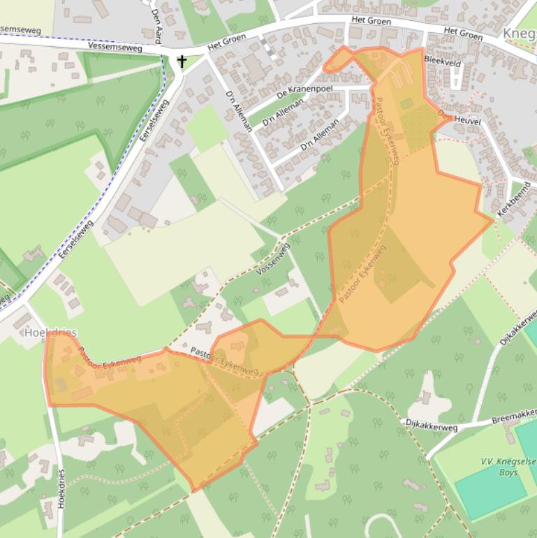 Kaart van postcodegebied 5511KV.