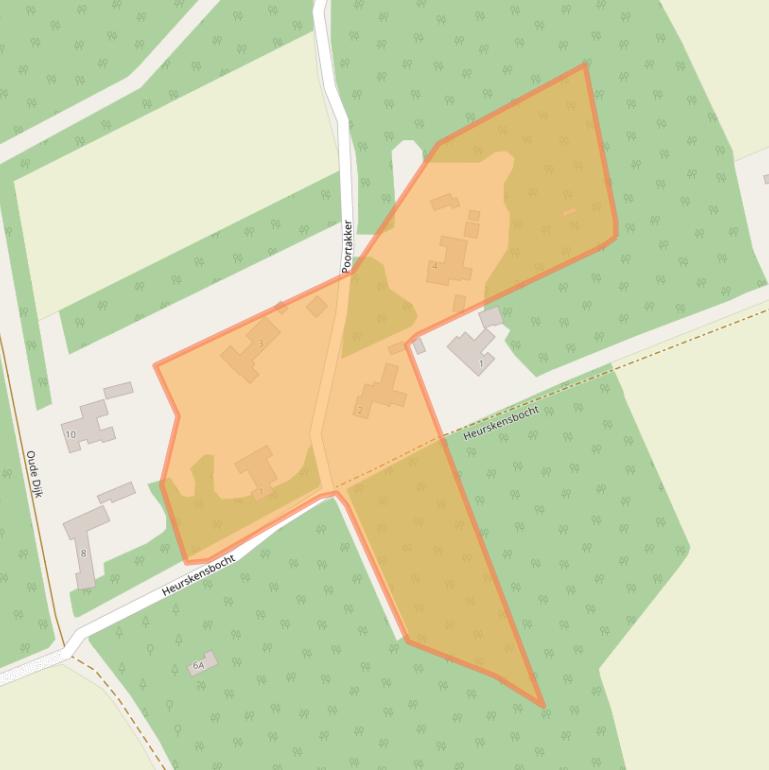 Kaart van postcodegebied 5511LC.