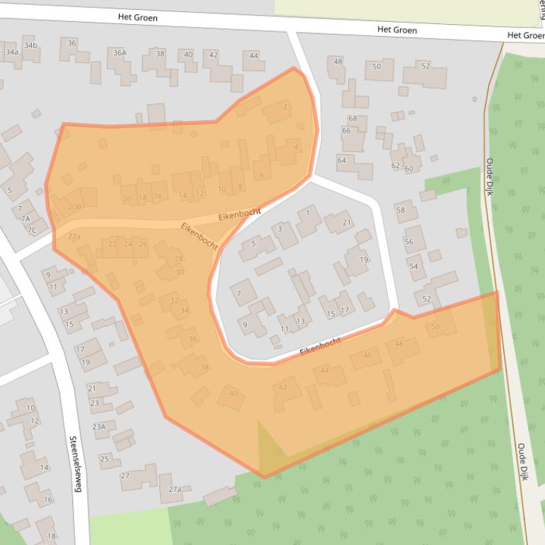 Kaart van postcodegebied 5511LG.