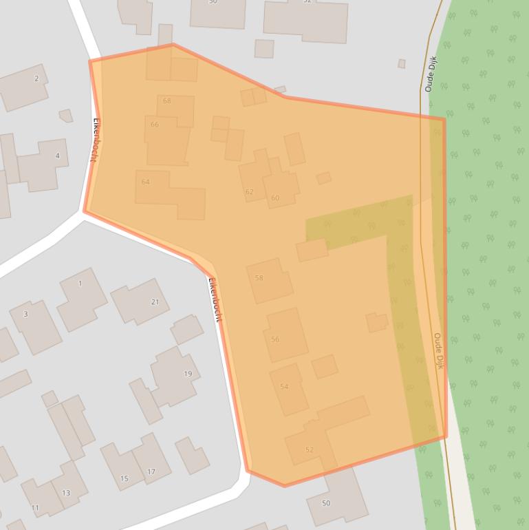 Kaart van postcodegebied 5511LH.