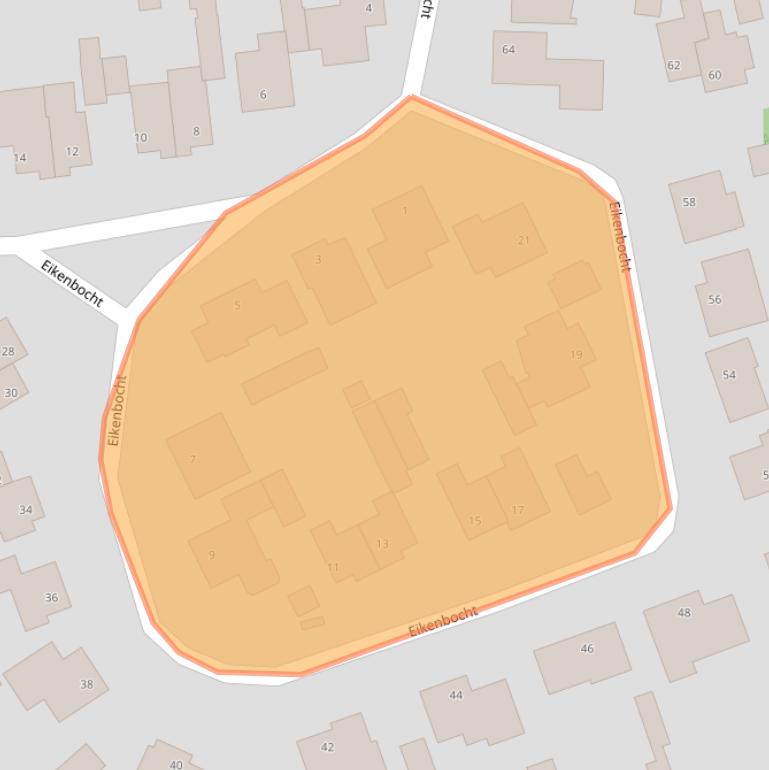 Kaart van postcodegebied 5511LJ.