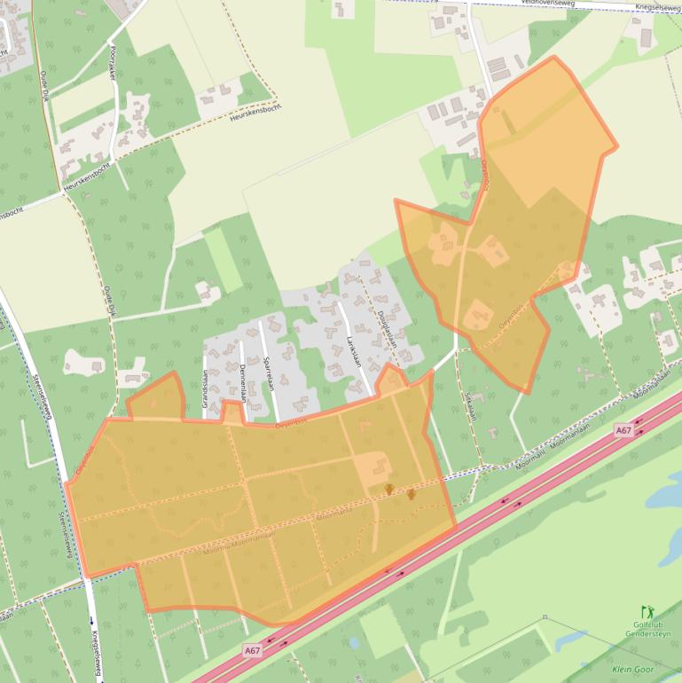 Kaart van postcodegebied 5511PB.