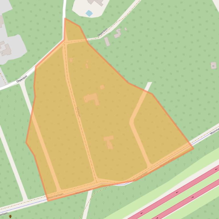 Kaart van postcodegebied 5511PJ.