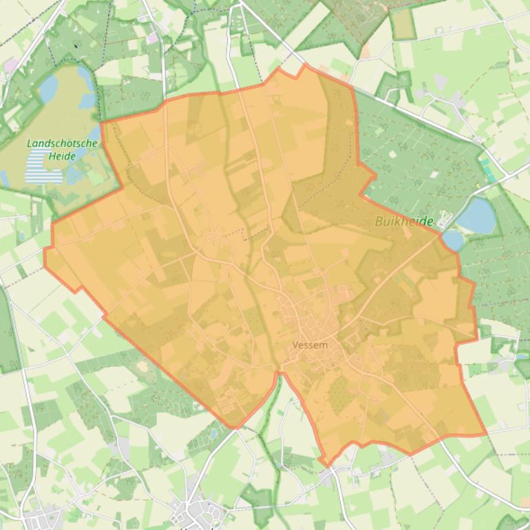 Kaart van postcodegebied 5512.