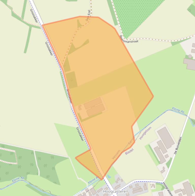 Kaart van postcodegebied 5512AA.