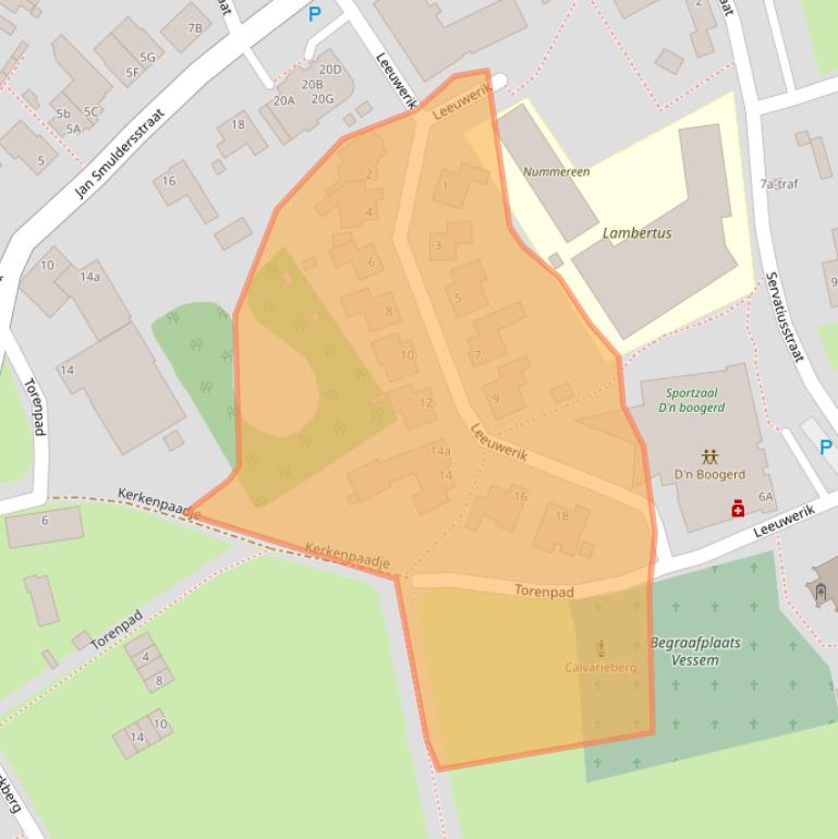 Kaart van postcodegebied 5512AE.