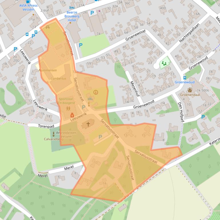 Kaart van postcodegebied 5512AJ.