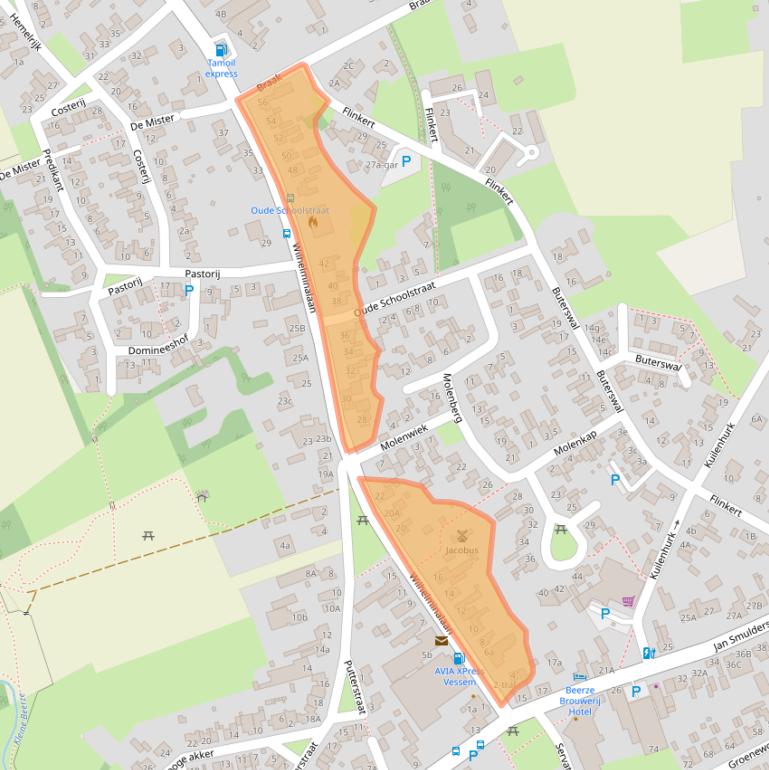 Kaart van postcodegebied 5512BK.