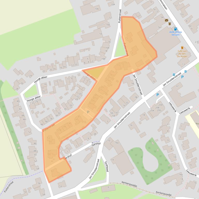 Kaart van postcodegebied 5512BL.