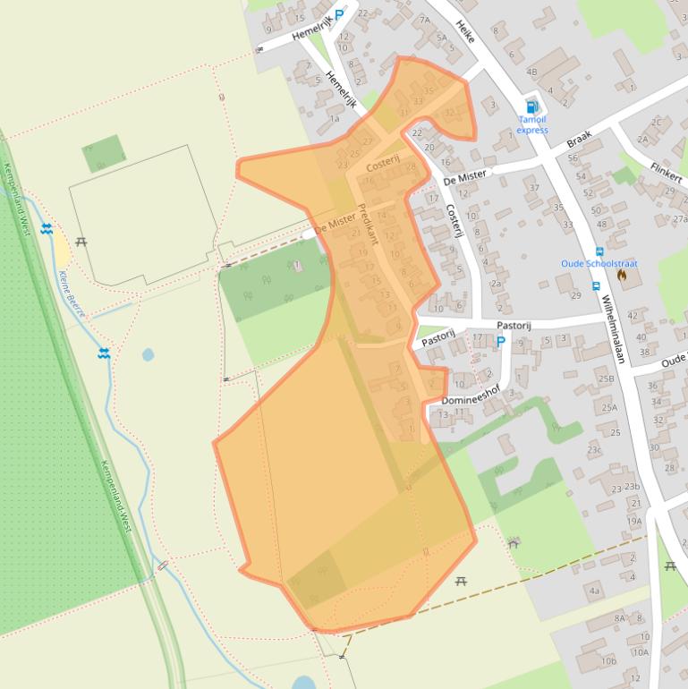 Kaart van postcodegebied 5512BW.