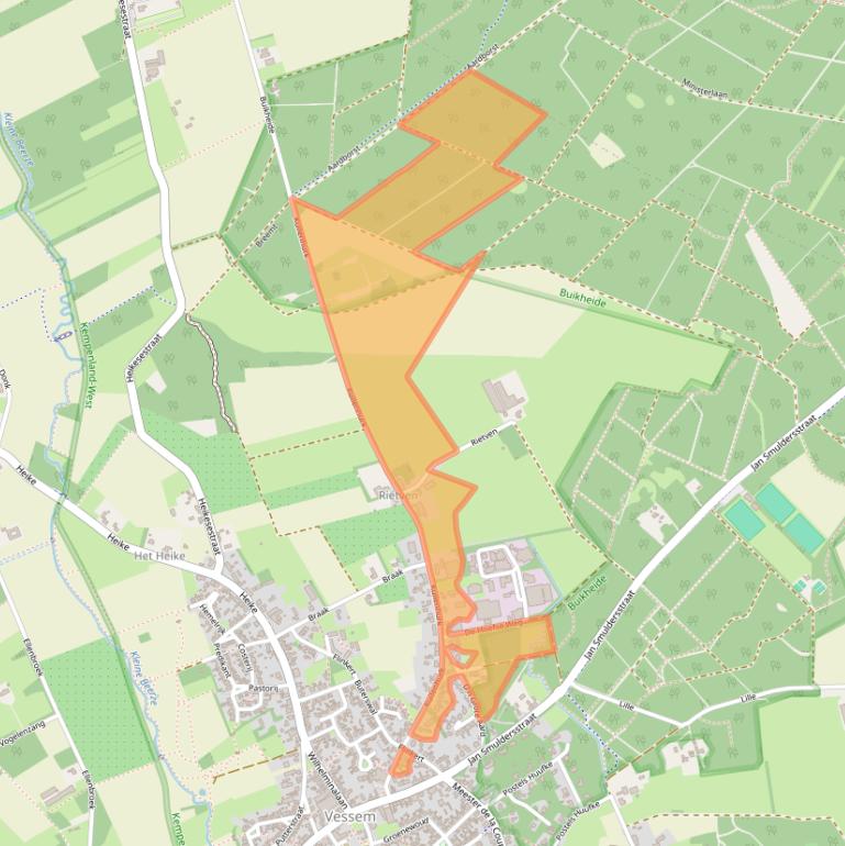 Kaart van postcodegebied 5512CB.