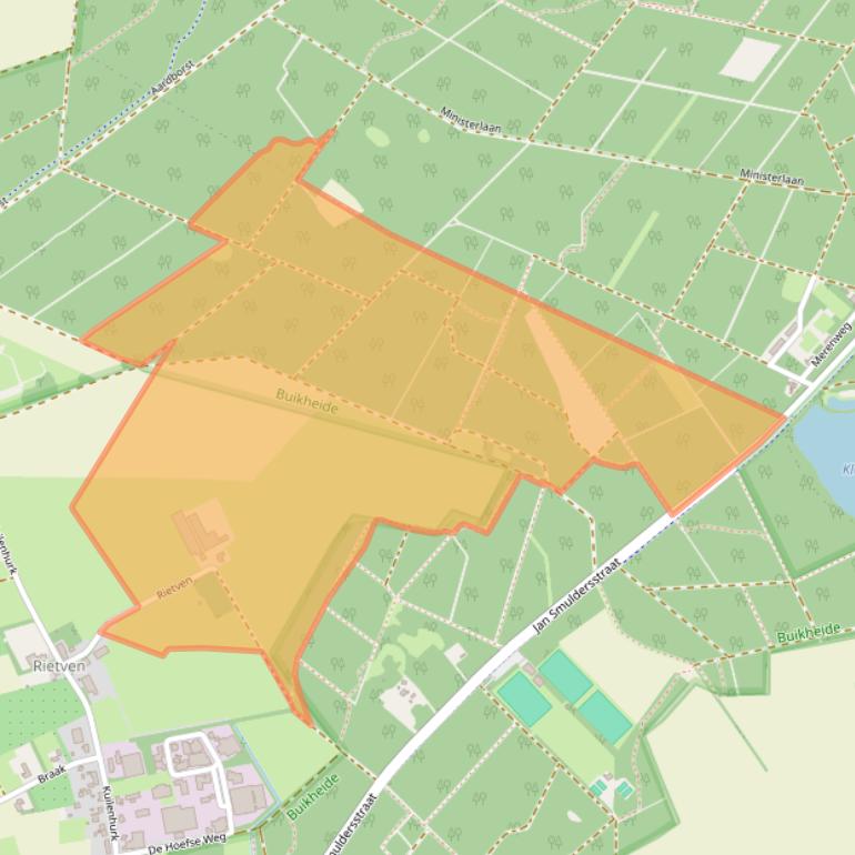 Kaart van postcodegebied 5512CE.