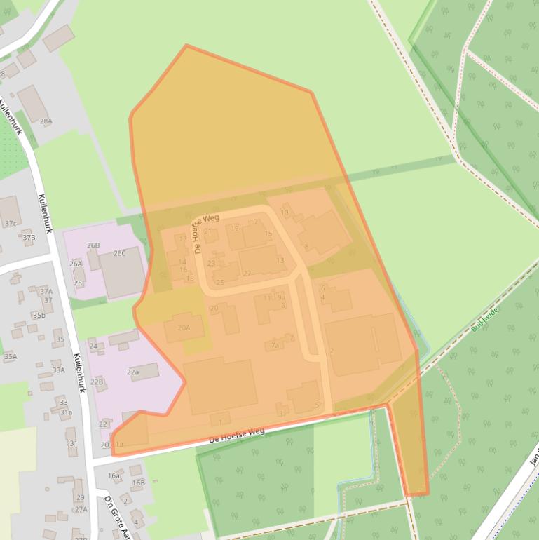 Kaart van postcodegebied 5512CH.