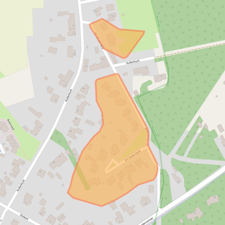 Kaart van postcodegebied 5512CK.