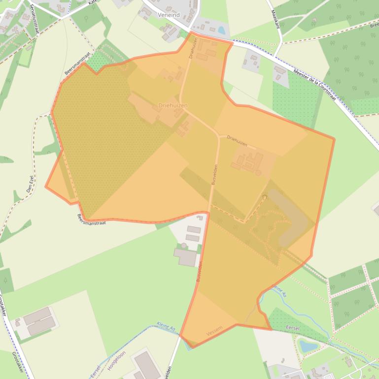 Kaart van postcodegebied 5512NA.