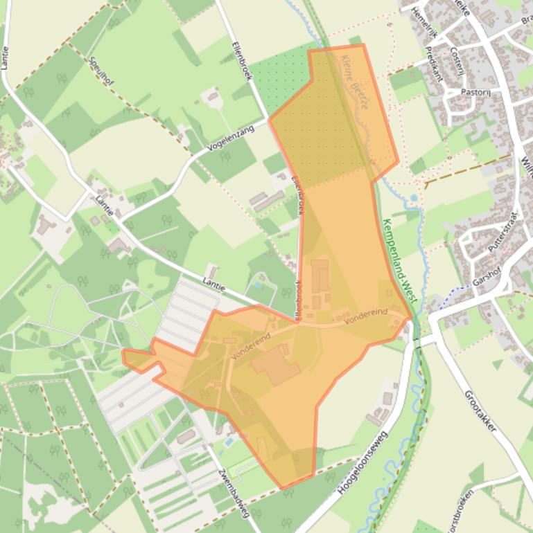 Kaart van postcodegebied 5512ND.