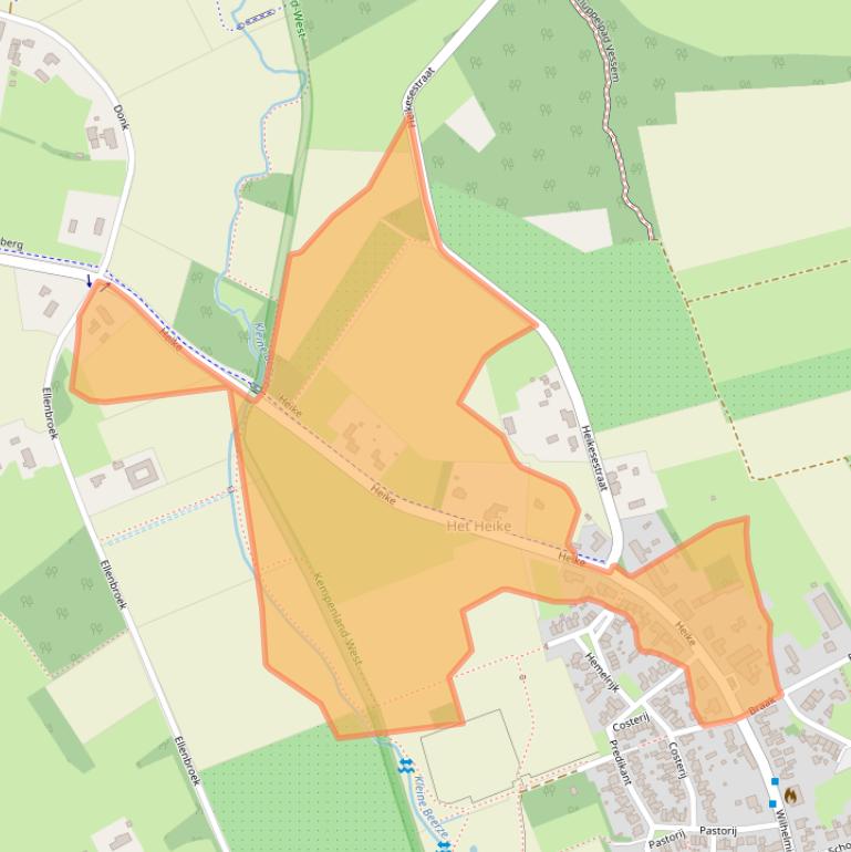 Kaart van postcodegebied 5512NJ.