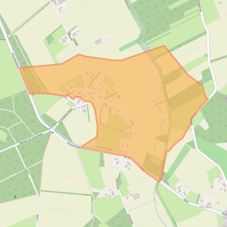 Kaart van postcodegebied 5512NK.